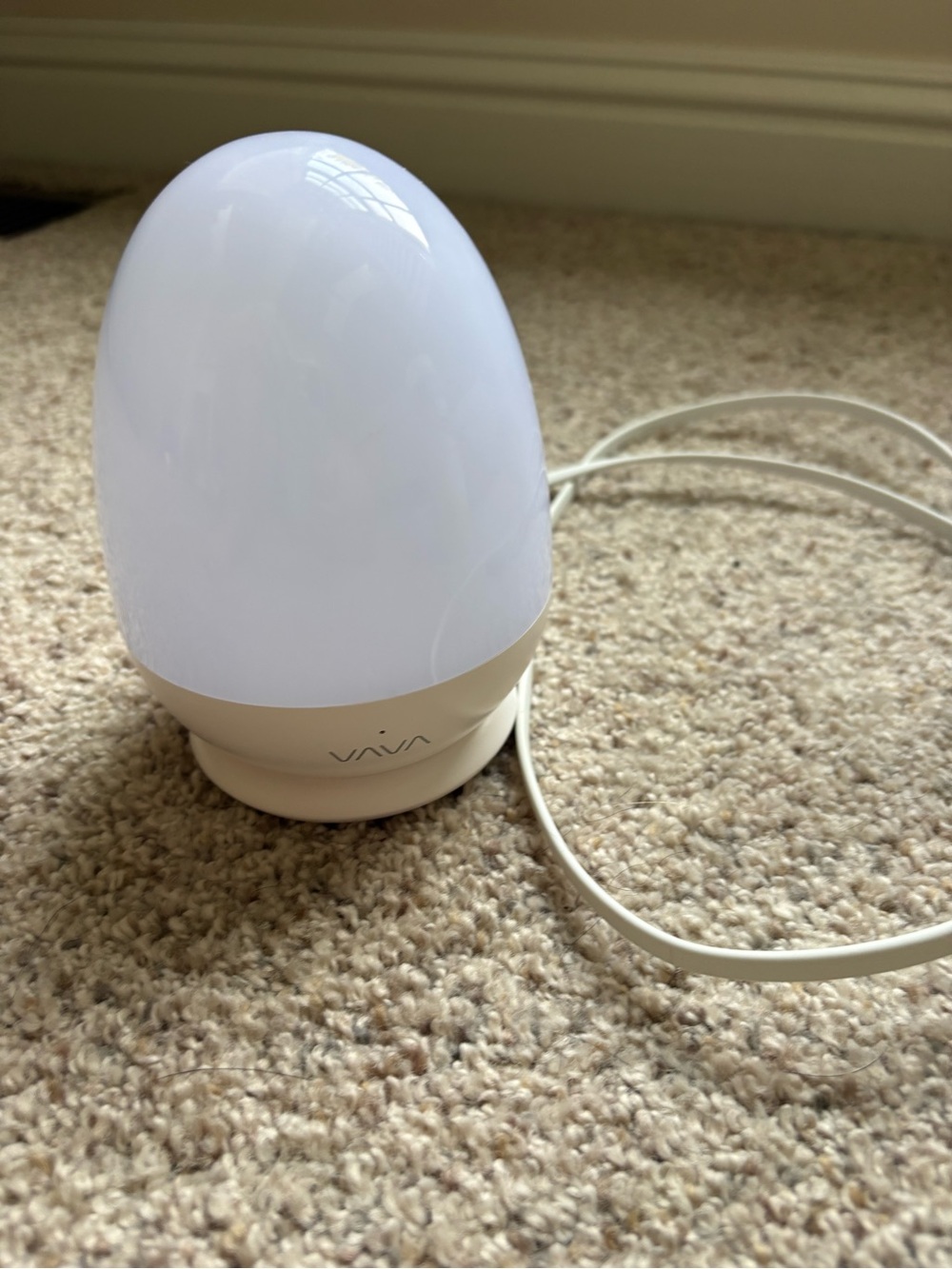 VAVA Baby Night Light White Bedside Dimmable Touch Control USB Charging